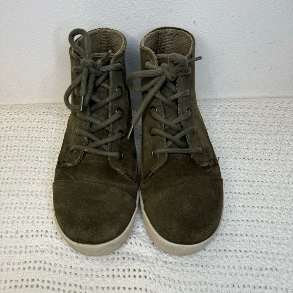 TOMS Women’s Suede High Top Shoes – Gray , Size 7.5W sneakers